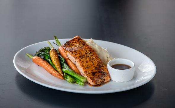 WHISKEY GLAZED SALMON*